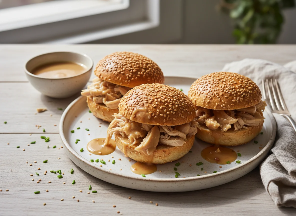 Chicken and Sesame Bread Rolls photo