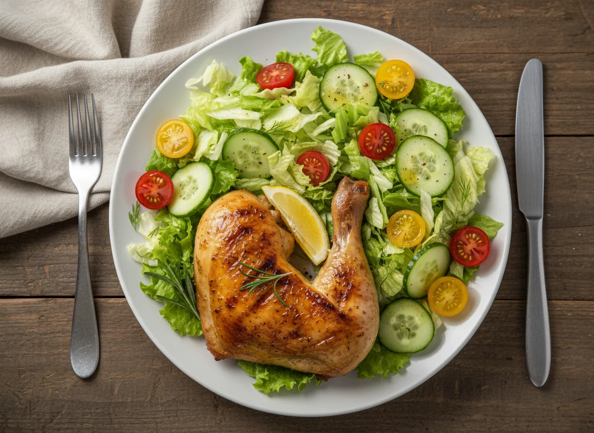Chicken and Side Salad photo