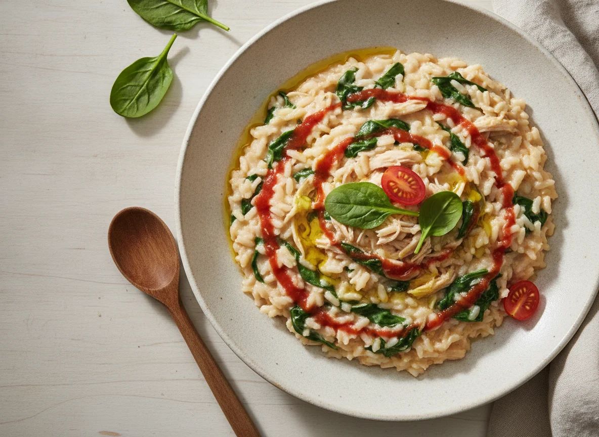 Chicken and Spinach Risotto photo