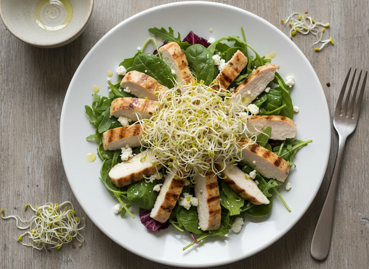 Chicken and Sprout Salad photo