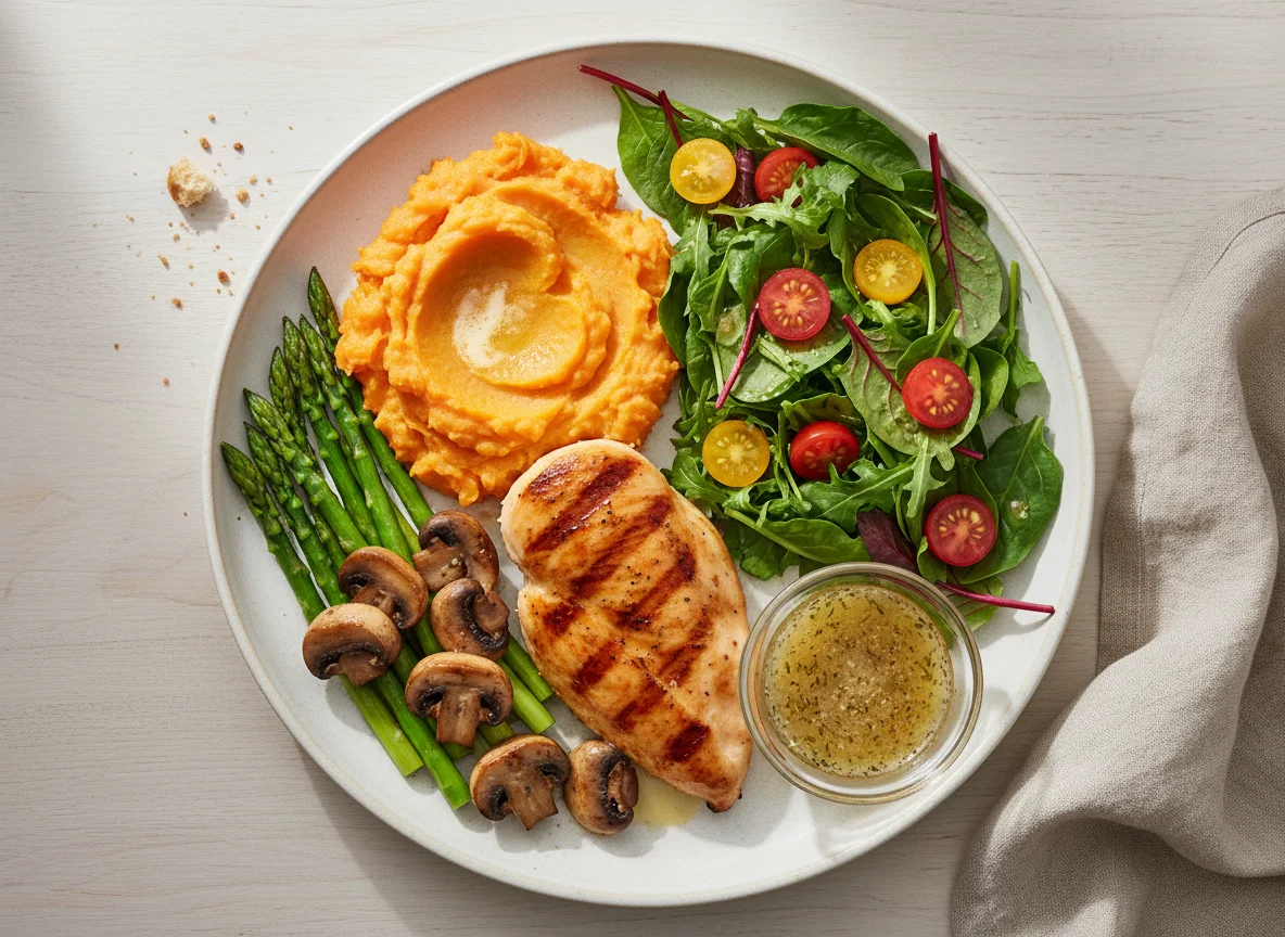 Chicken and Sweet Potato Meal with Vegetables photo