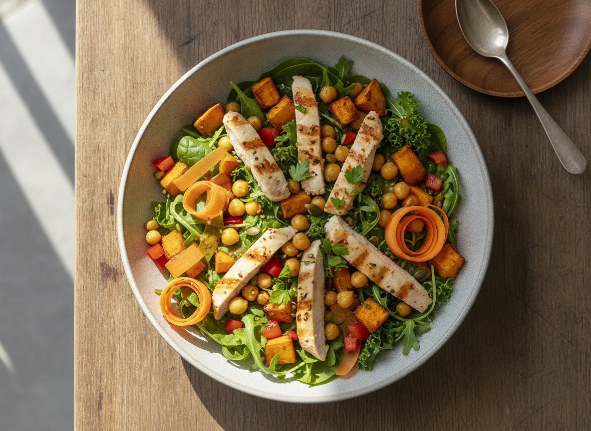 Chicken and Sweet Potato Salad Bowl photo