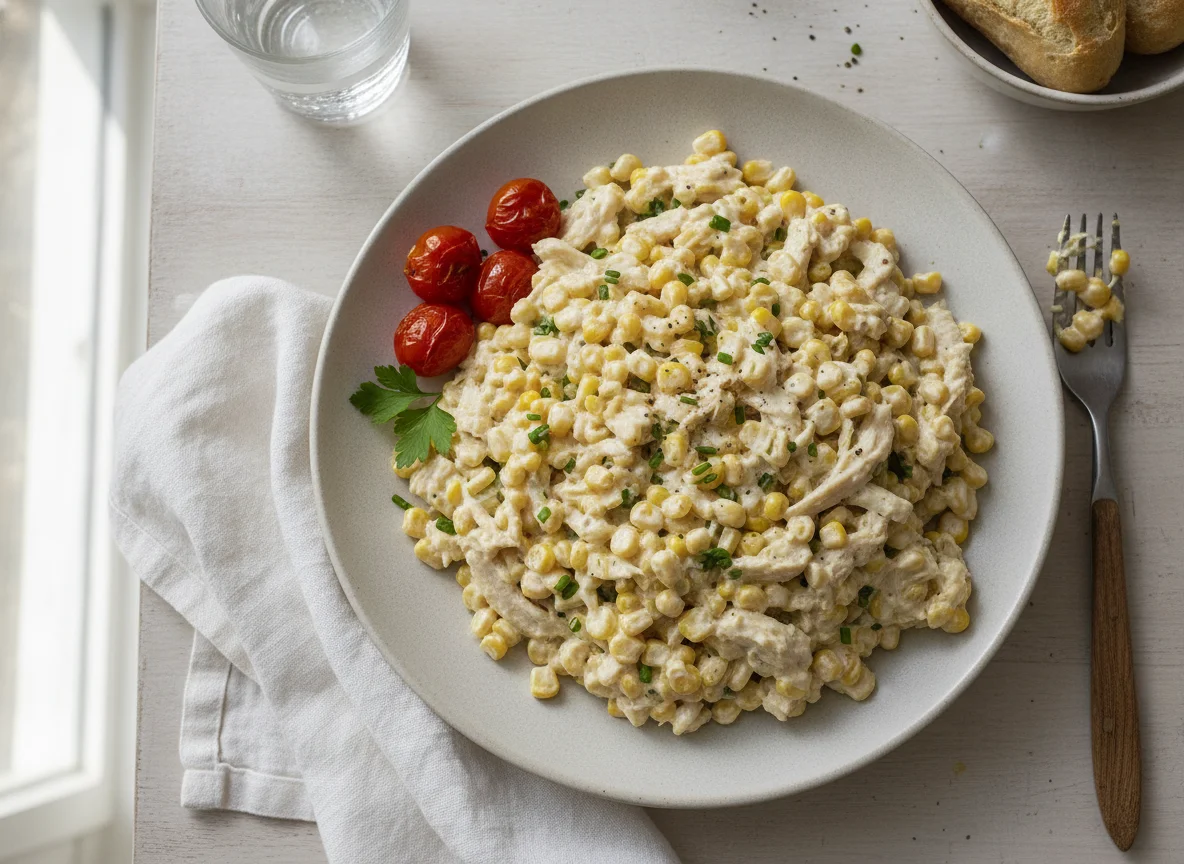 Chicken and Sweetcorn Mayo Salad photo