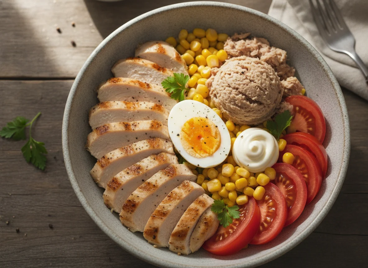 Chicken and Tuna Salad Bowl photo