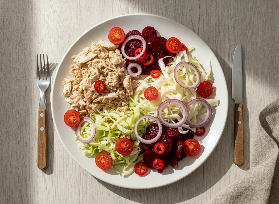 Chicken and Tuna Salad Plate photo