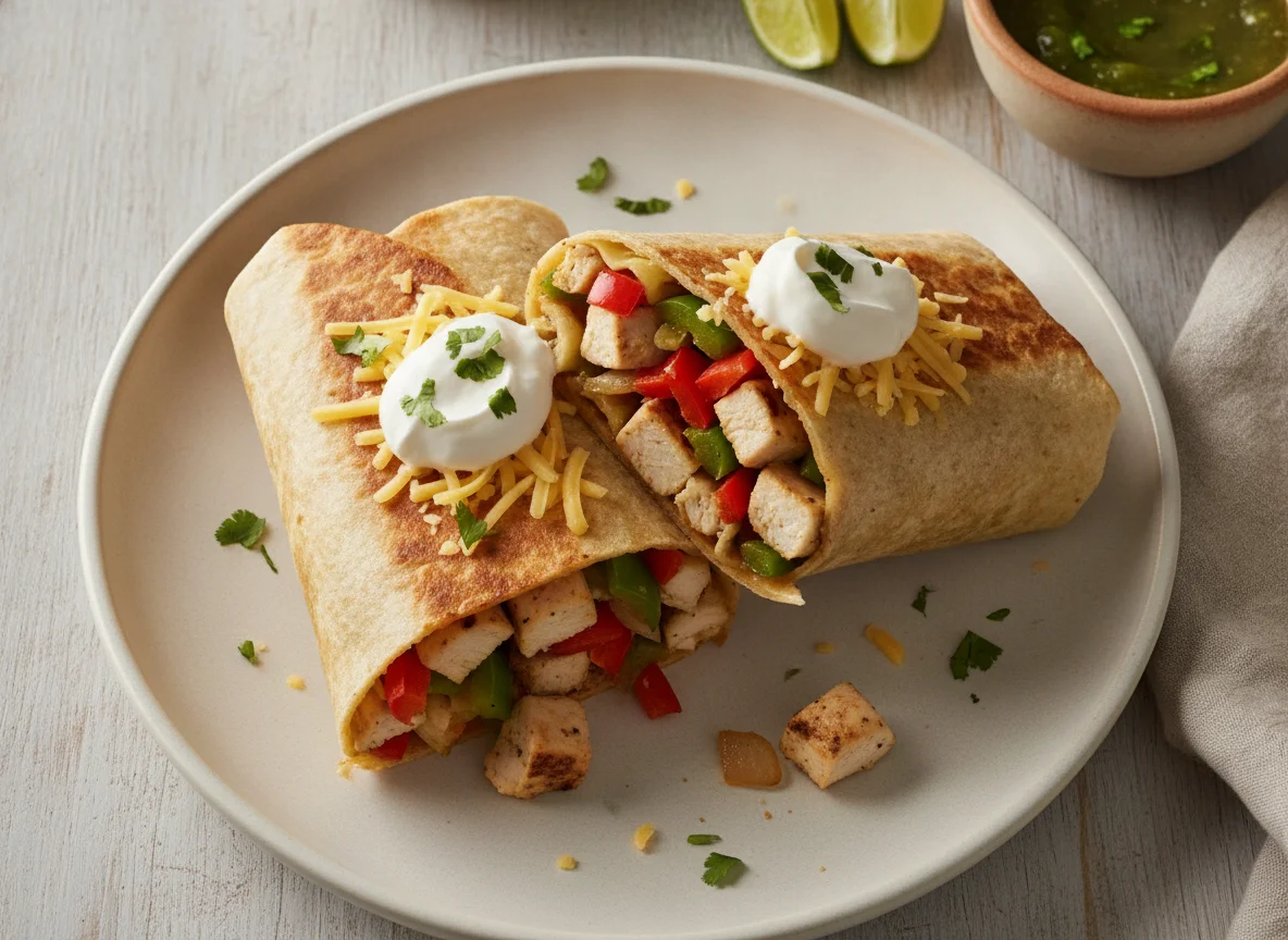 Chicken and Vegetable Burritos photo