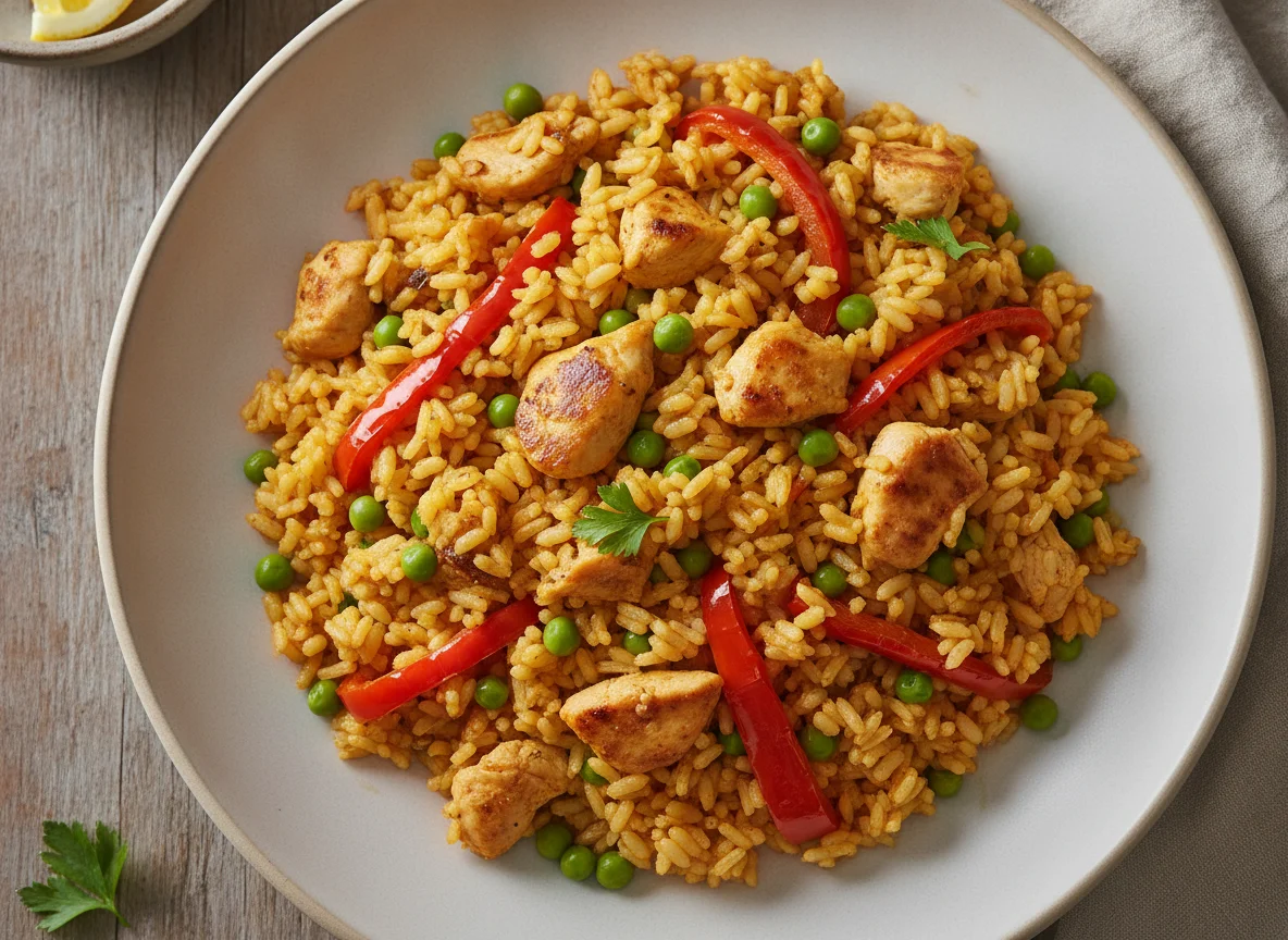 Chicken and Vegetable Paella photo