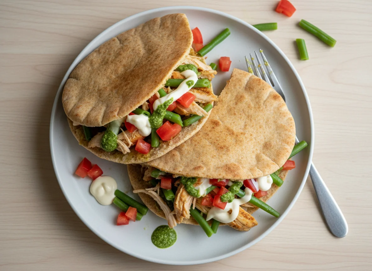Chicken and Vegetable Pita photo