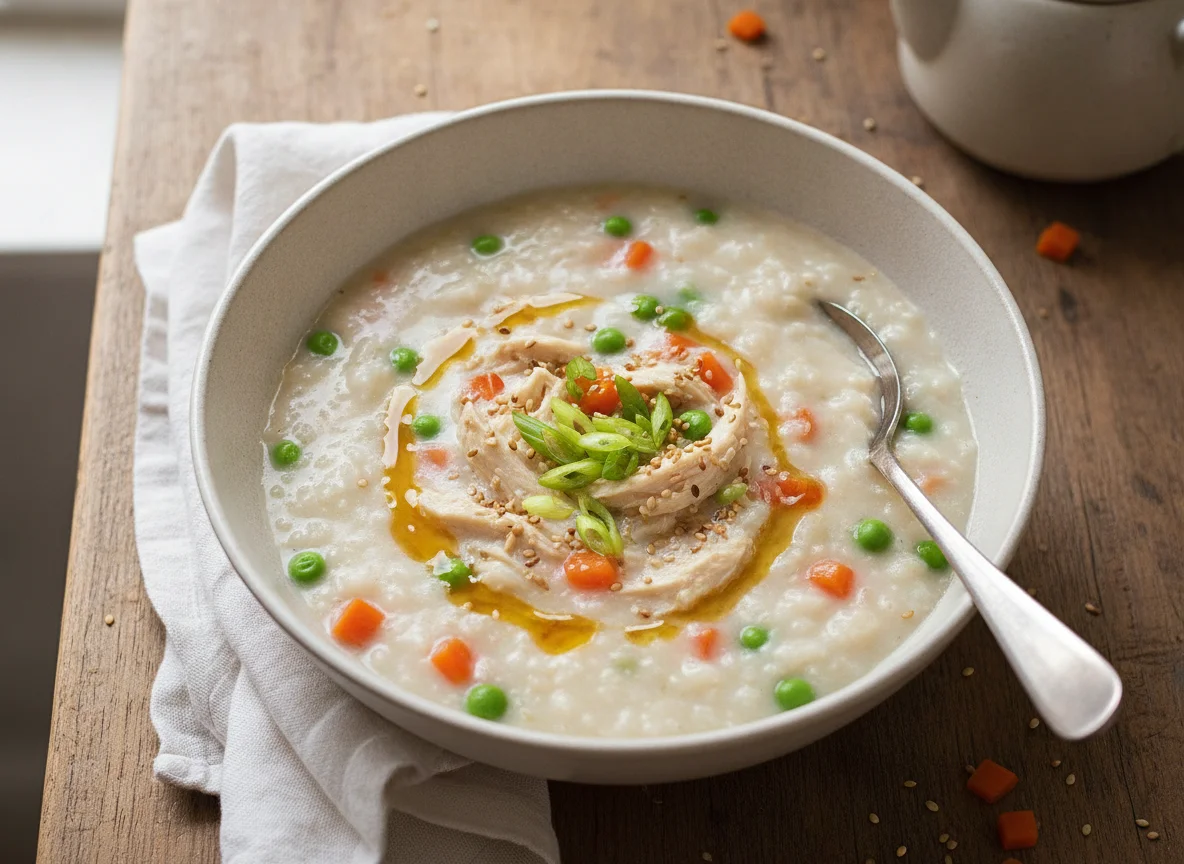 Chicken and Vegetable Rice Porridge photo