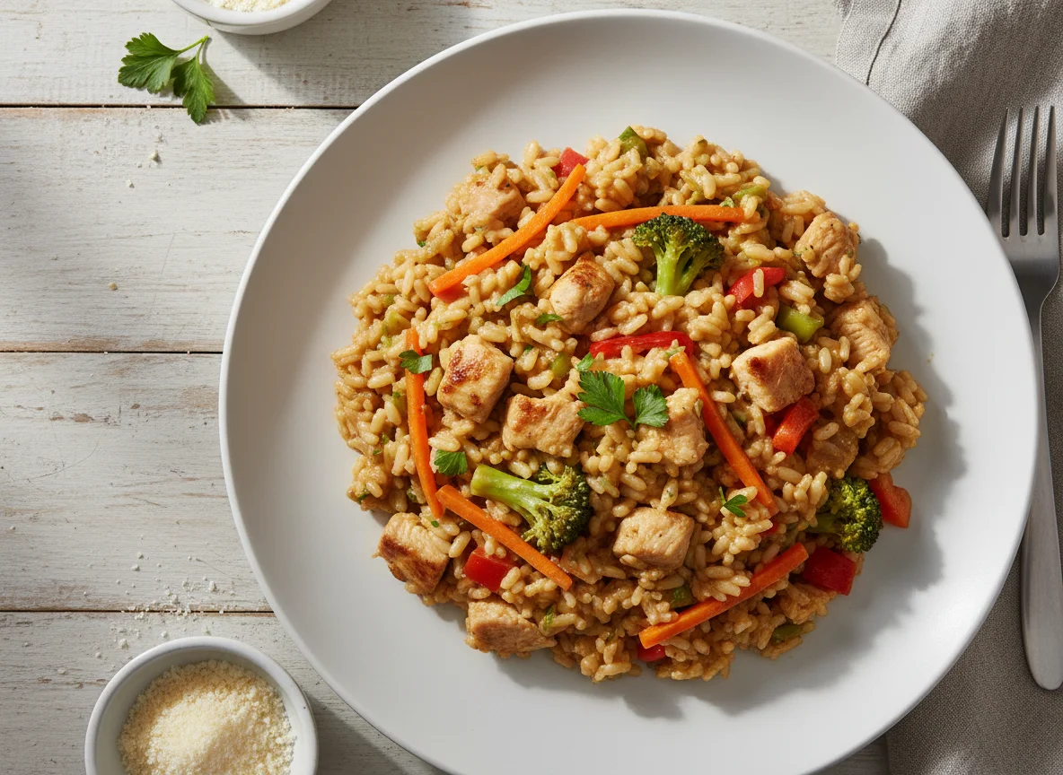 Chicken and Vegetable Risotto photo