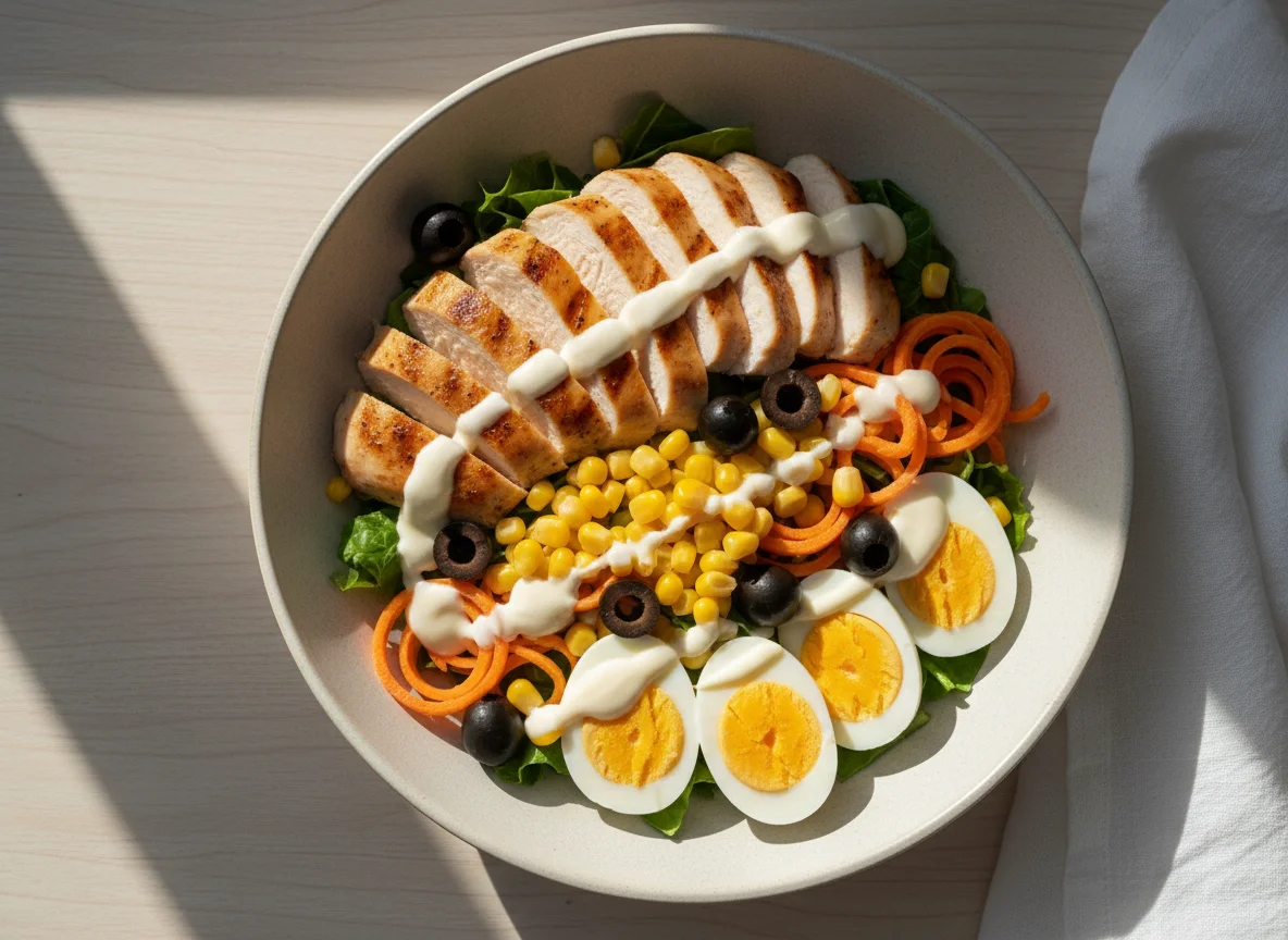 Chicken and Vegetable Salad Bowl photo