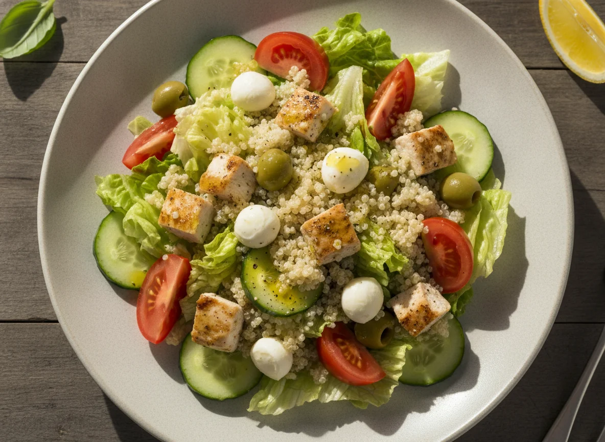 Chicken and Vegetable Salad with Quinoa photo