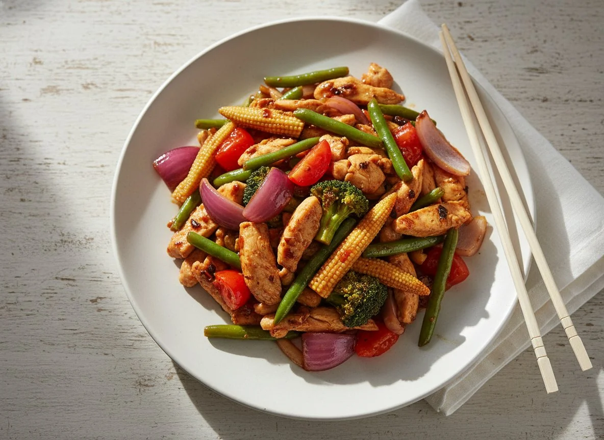 Chicken and Vegetable Stir-fry photo