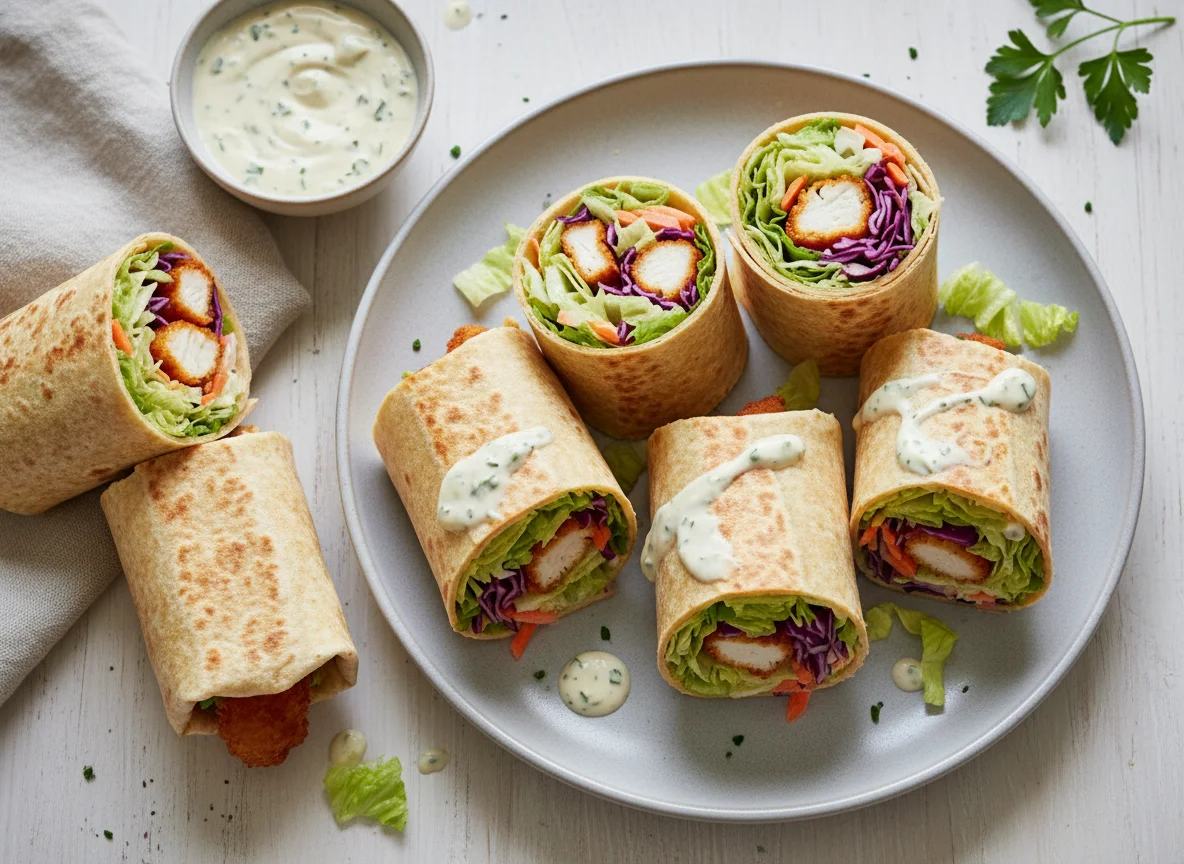 Chicken and Vegetable Wraps photo
