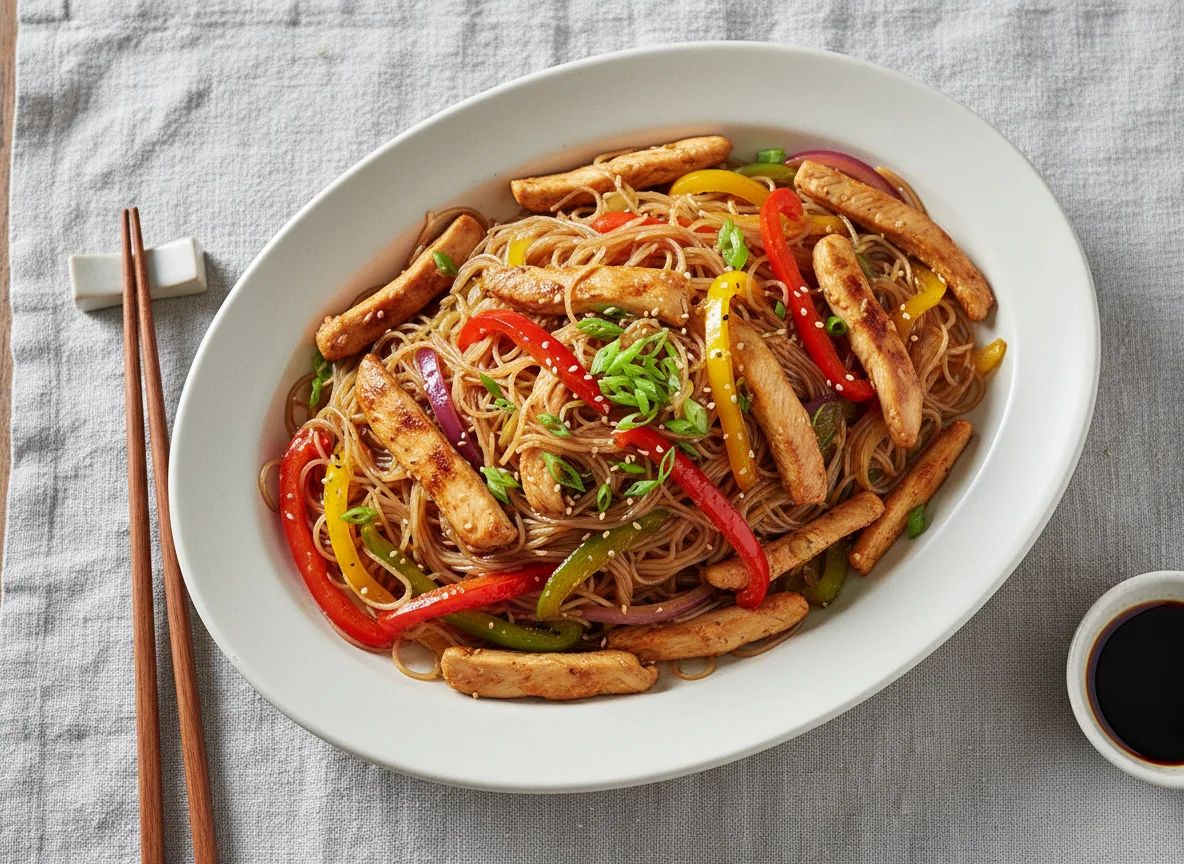 Chicken and Vermicelli Stir-fry photo