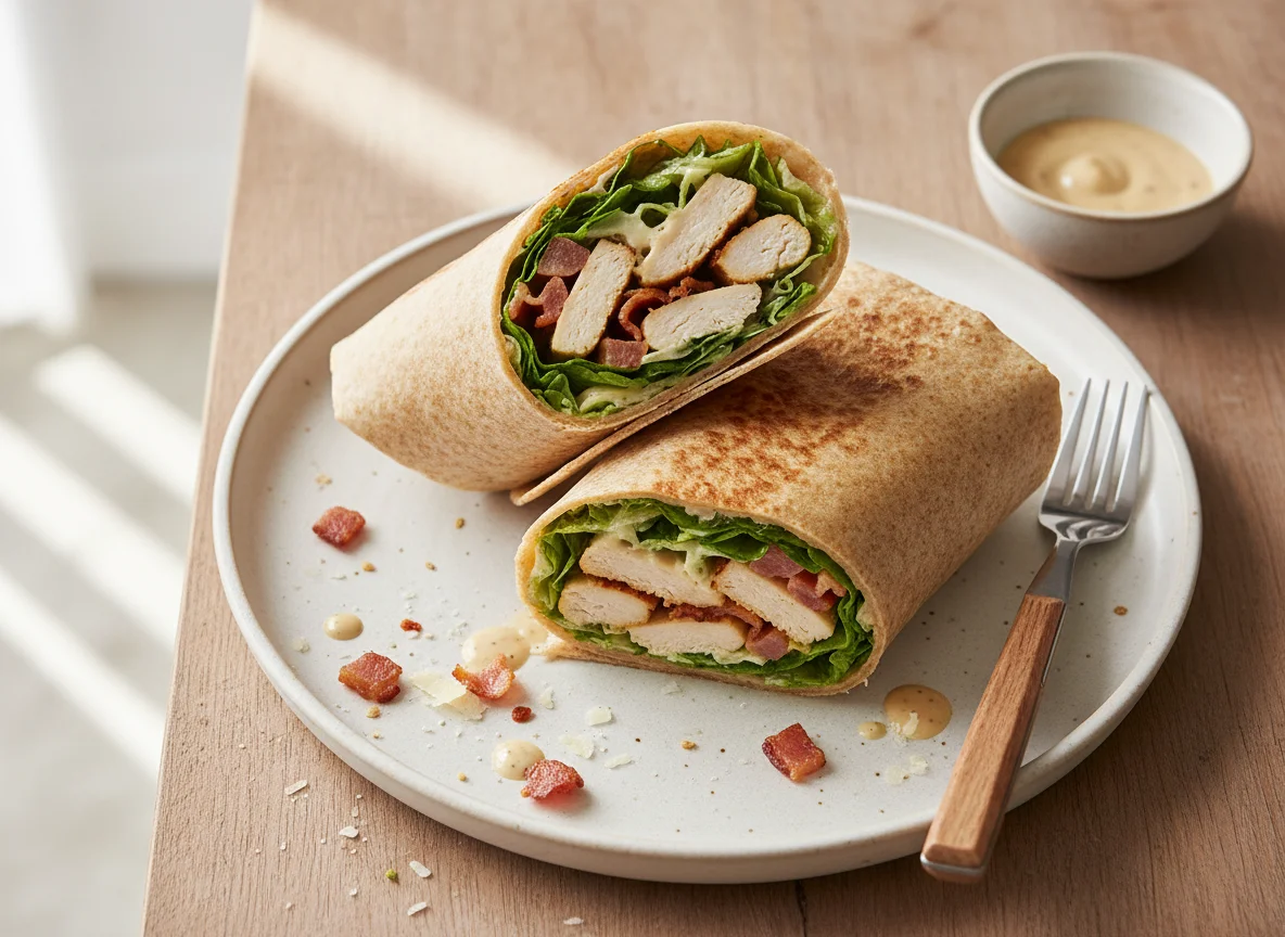 Chicken & Bacon Caesar Wheat Wrap photo