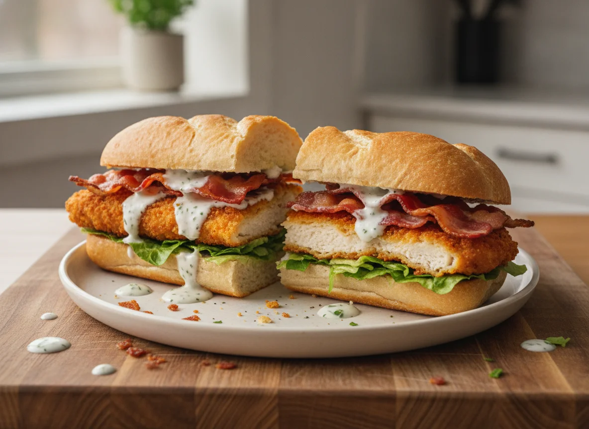 Chicken Bacon Ranch Sub Sandwich photo