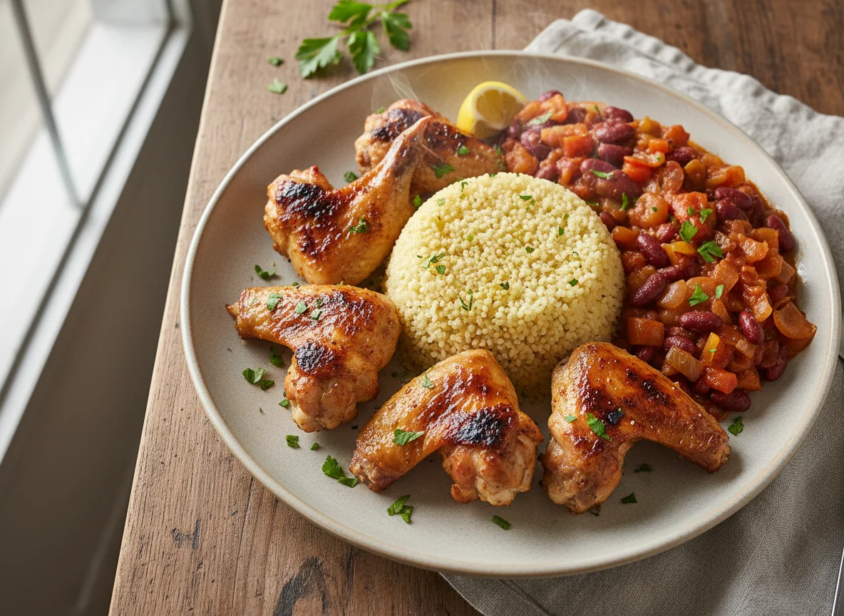 Chicken, Beans and Couscous Meal photo