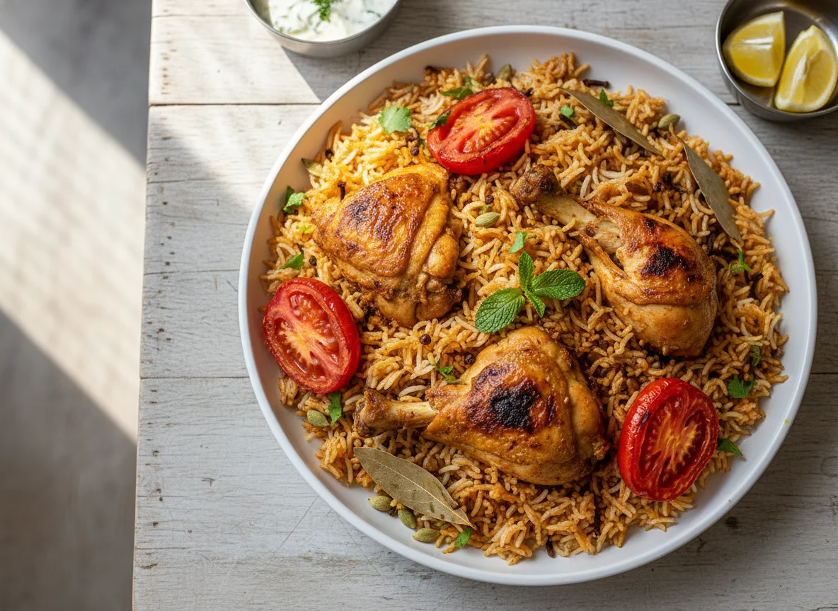 Chicken Biryani with Tomato photo