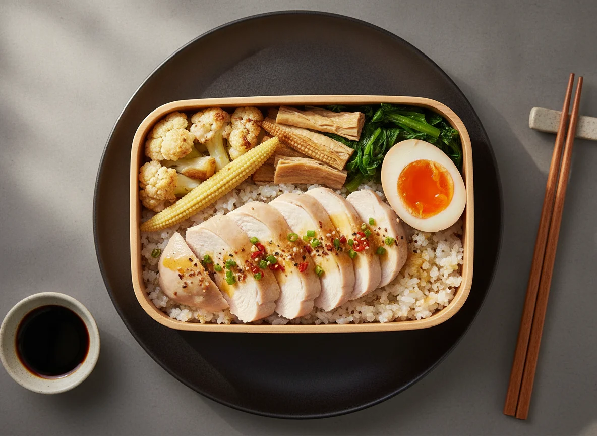 Chicken Breast Bento with Mixed Vegetables photo