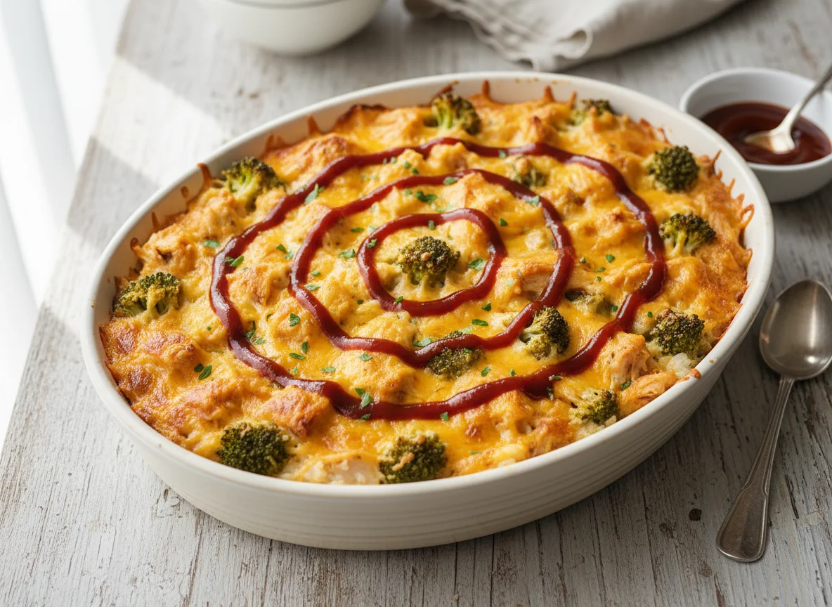 Chicken, Broccoli, and Rice Casserole with Cheese Sauce photo