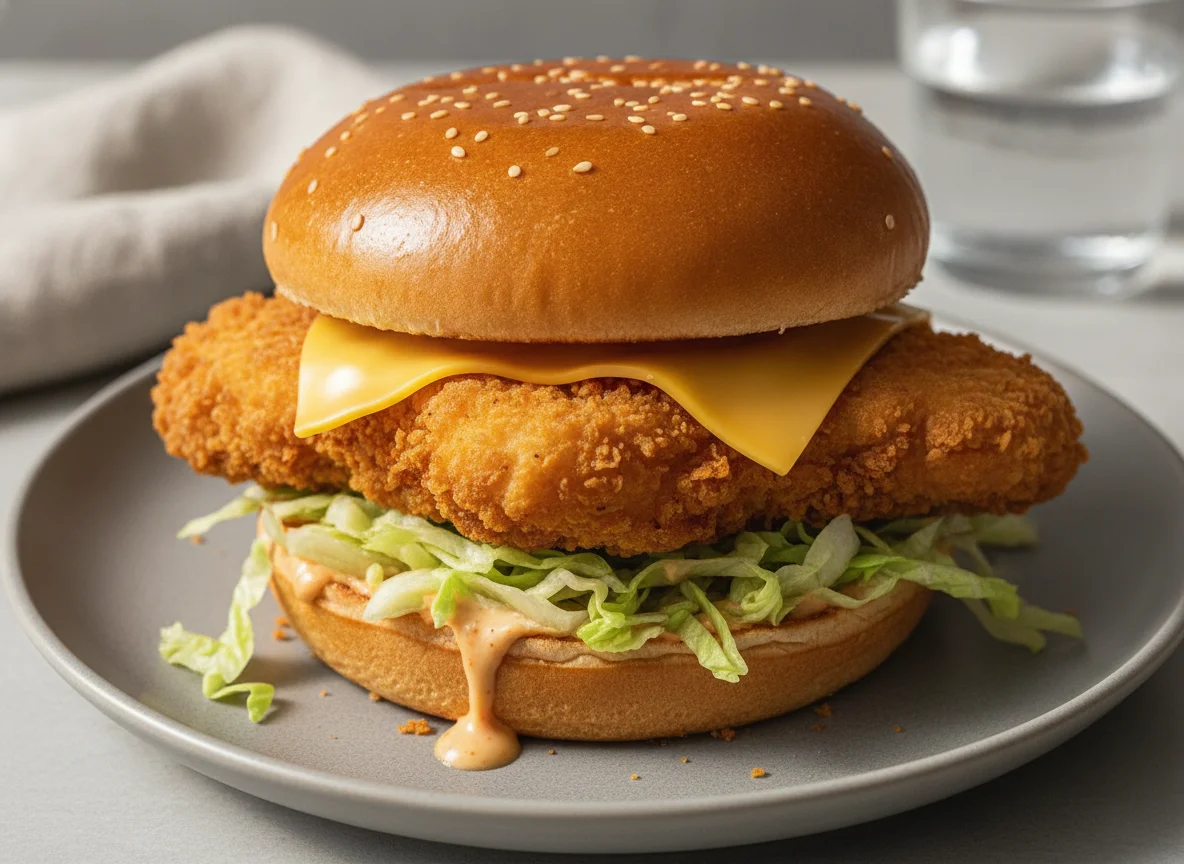 Chicken Burger with Cheese photo
