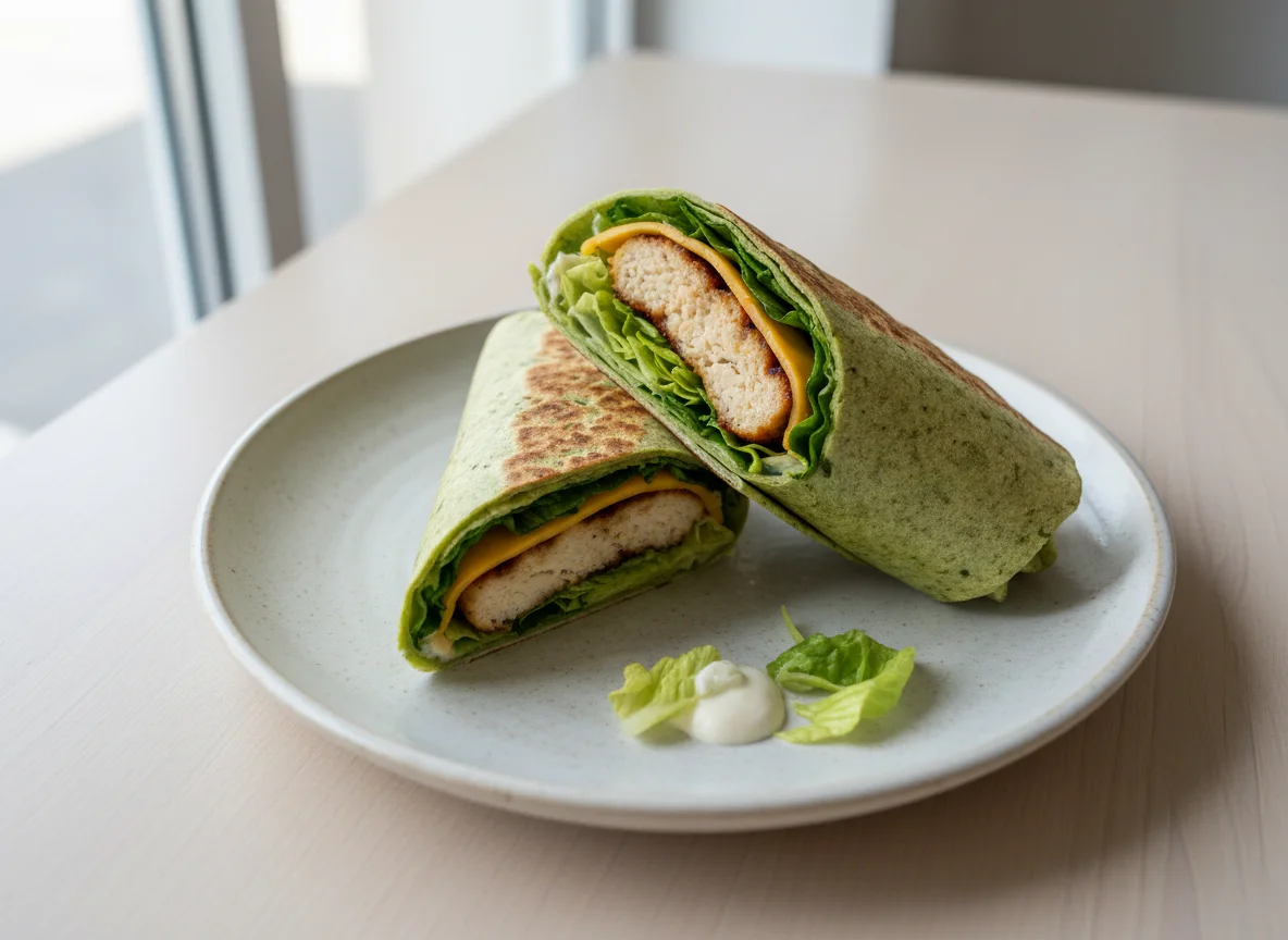Chicken Burger Wrap photo
