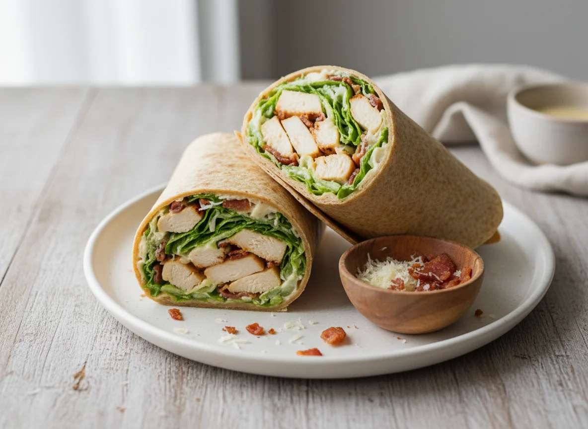 Chicken Caesar Wrap with Bacon - Whole Wheat photo