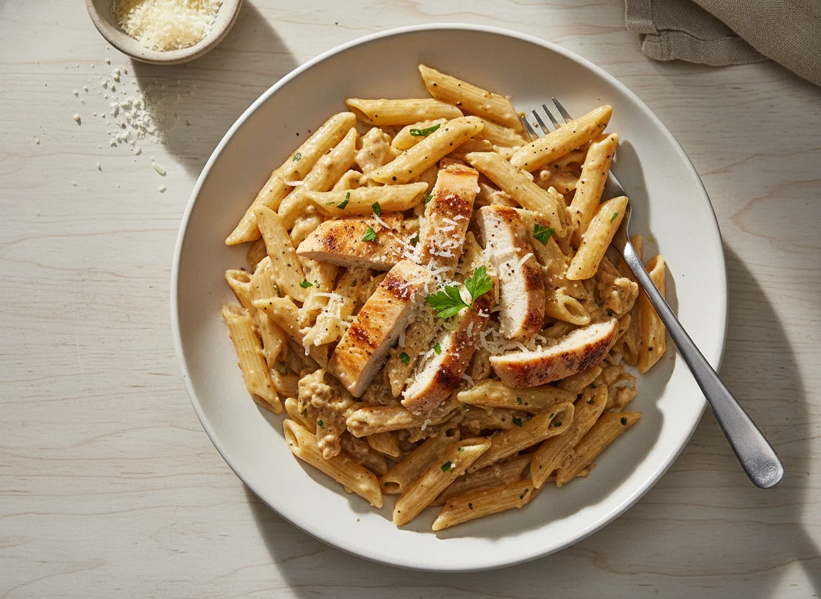 Chicken Carbonara Penne photo