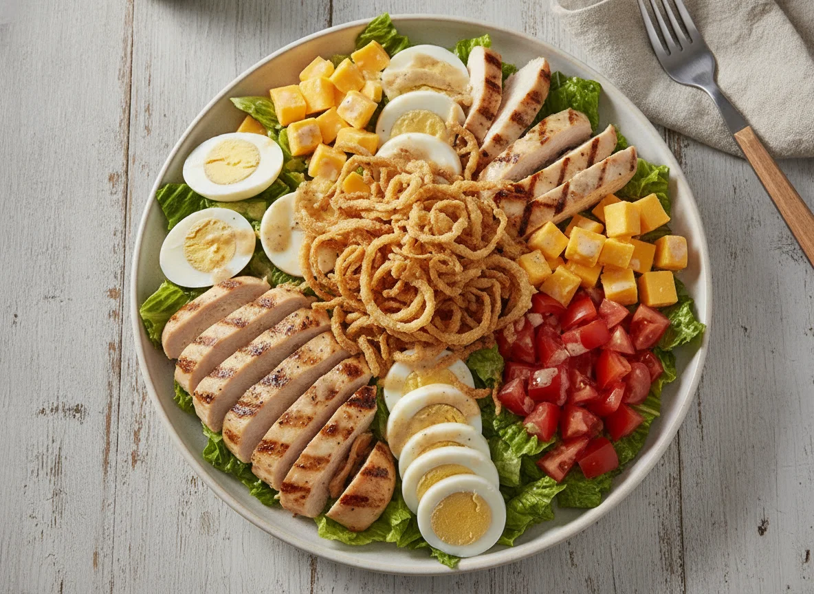 Chicken Cobb Salad with Crispy Onions photo
