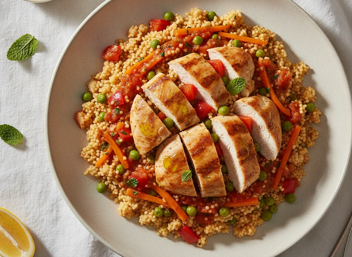 Chicken Couscous with Vegetables photo