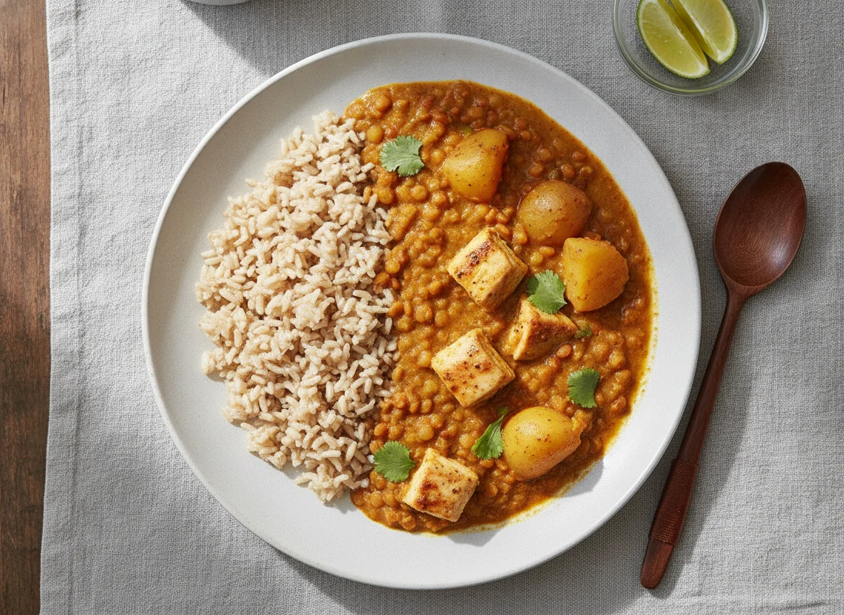 Chicken Curry with Brown Rice photo