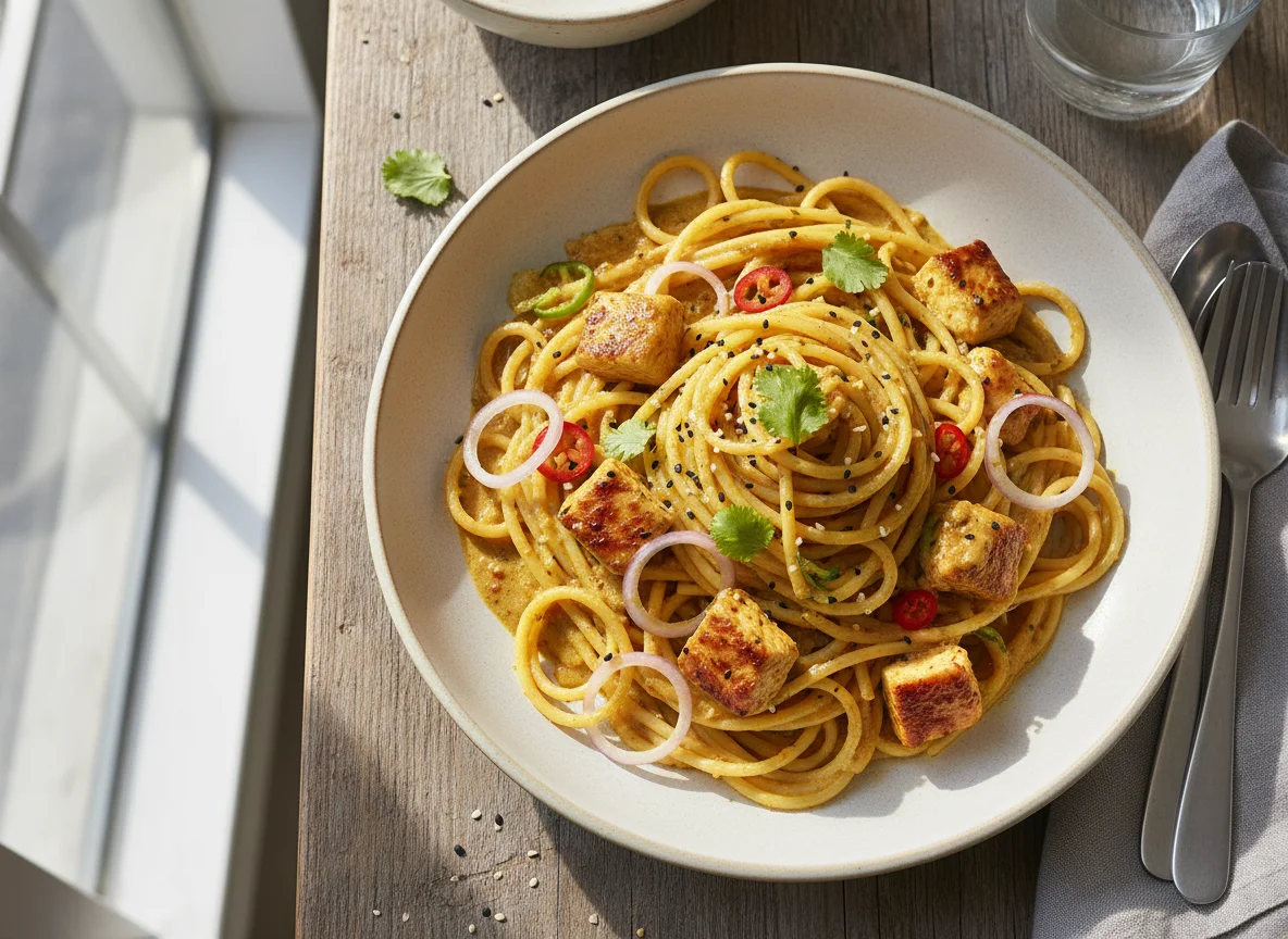Chicken Curry with Spaghetti photo