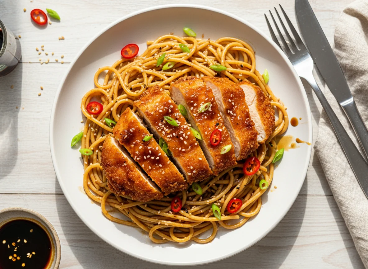 Chicken Cutlet Spaghetti photo