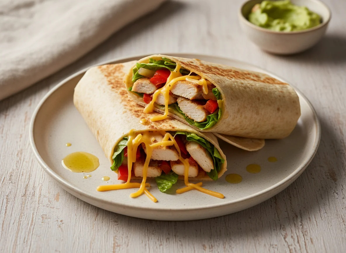 Chicken Fajita Wrap with Cheese photo