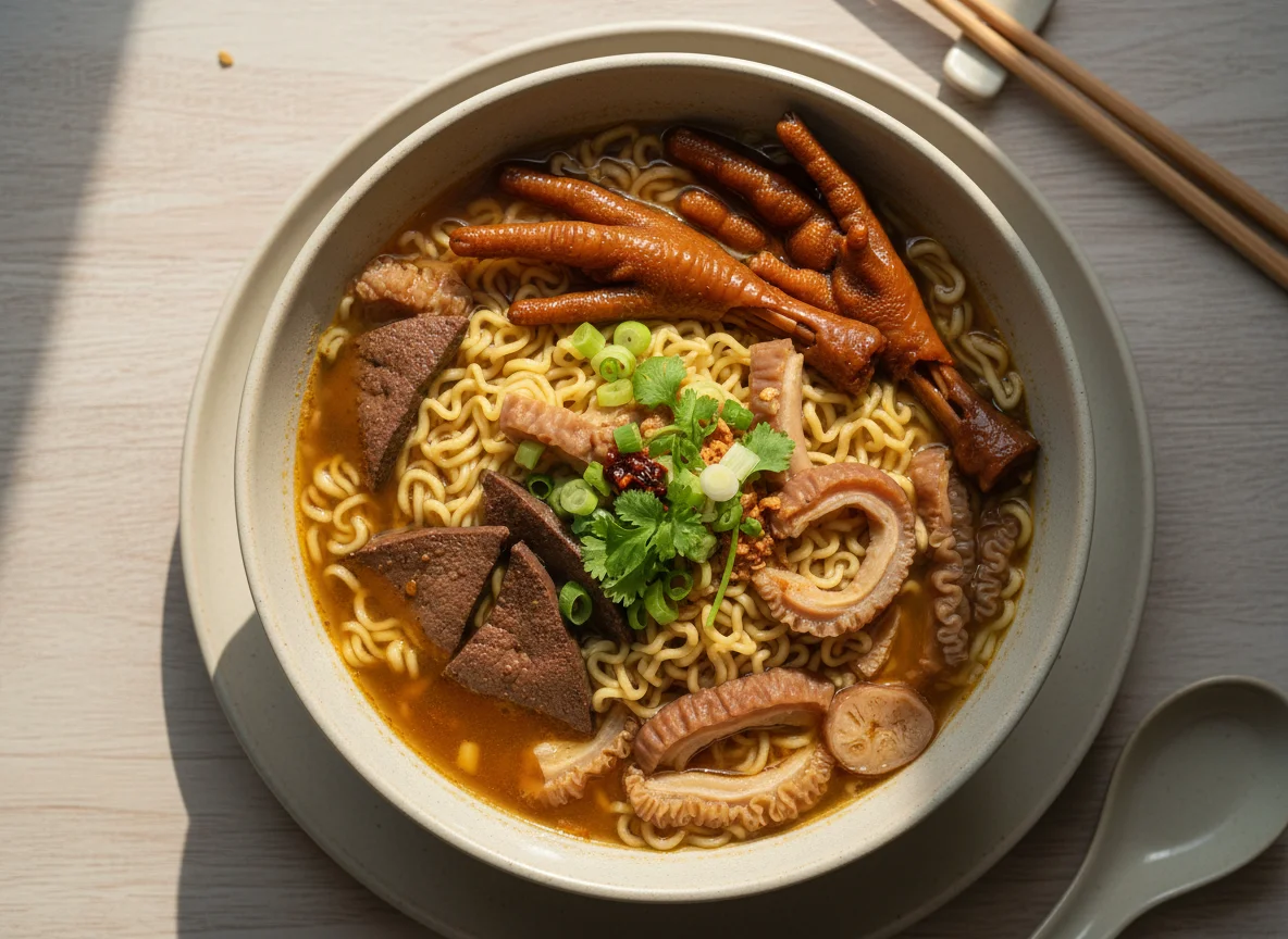 Chicken Feet and Offal Noodles photo