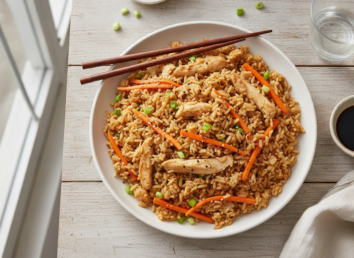 Chicken Fried Rice with Carrots photo