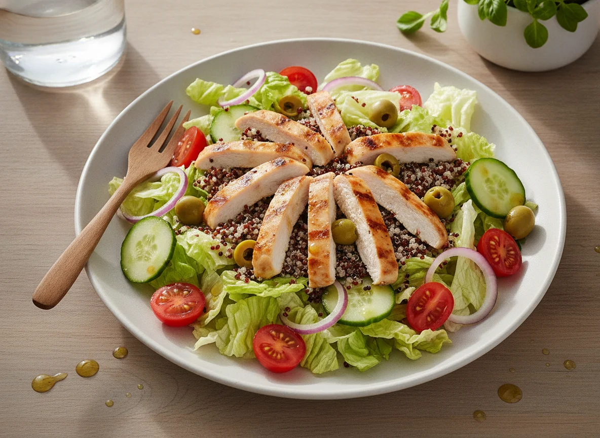 Chicken Garden Salad with Quinoa photo