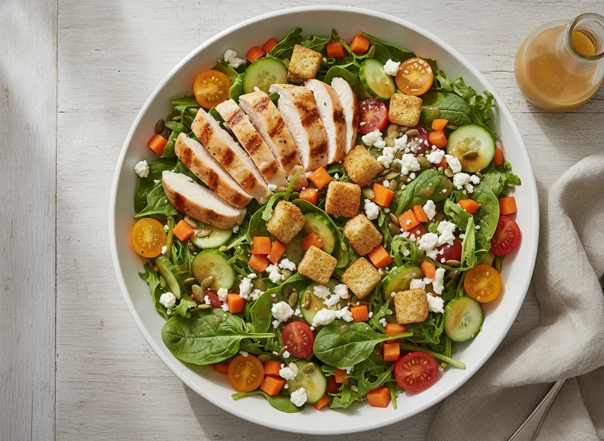 Chicken Garden Salad with Vinaigrette photo
