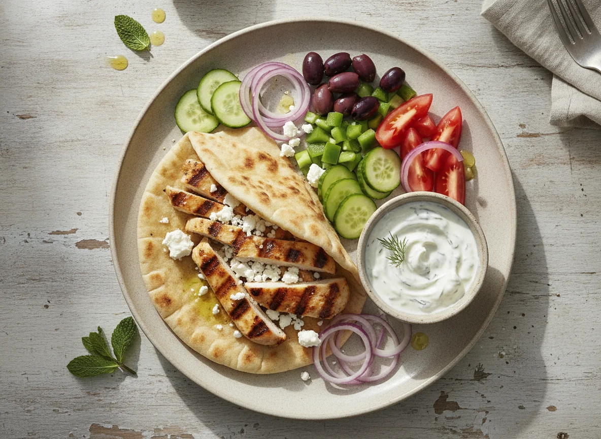 Chicken Greek Wrap photo