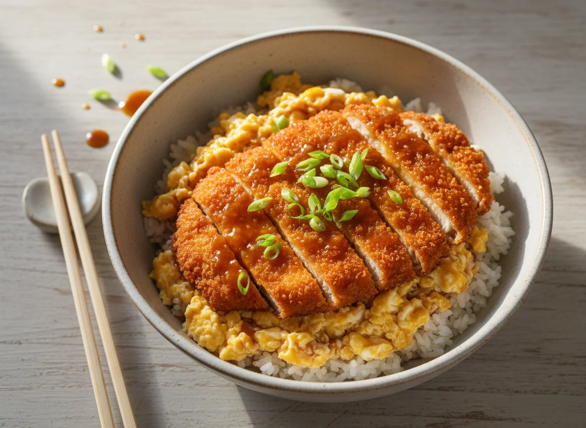 Chicken Katsu Donburi with Egg photo