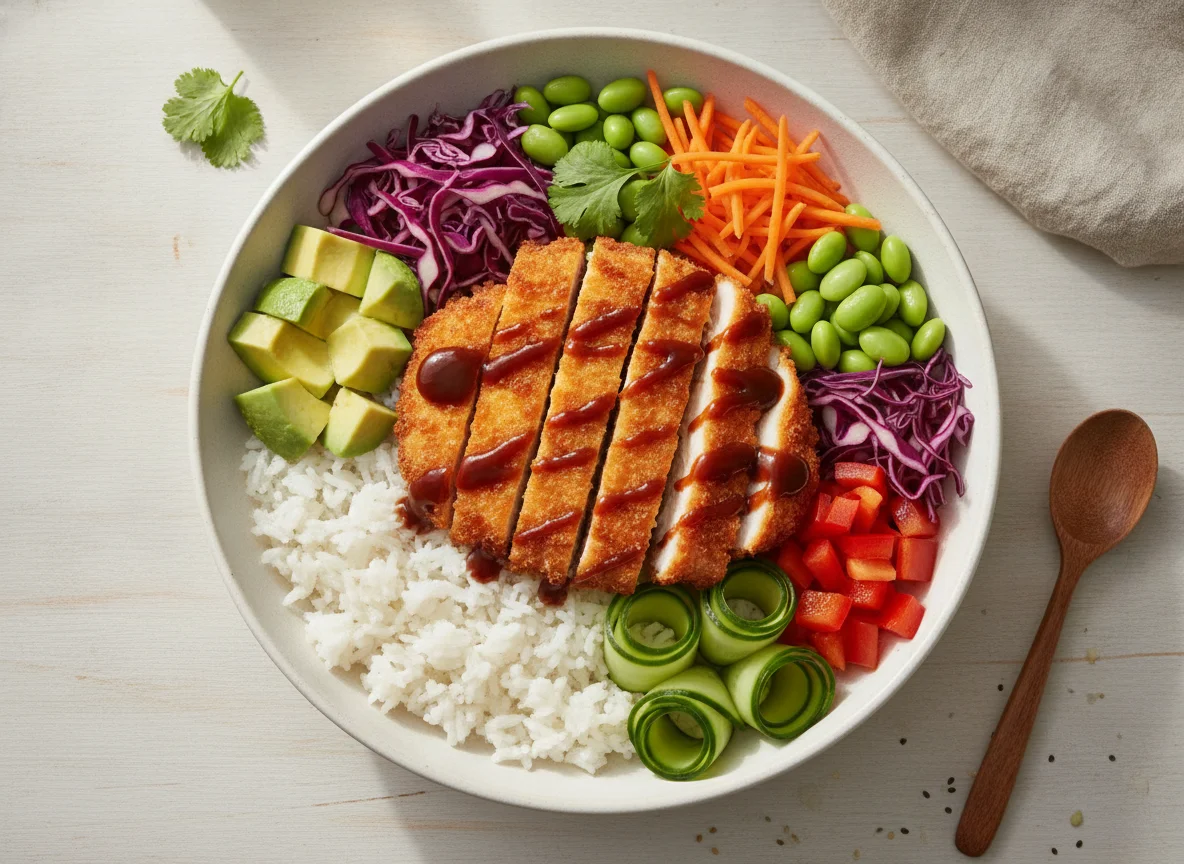 Chicken Katsu Poke Bowl photo