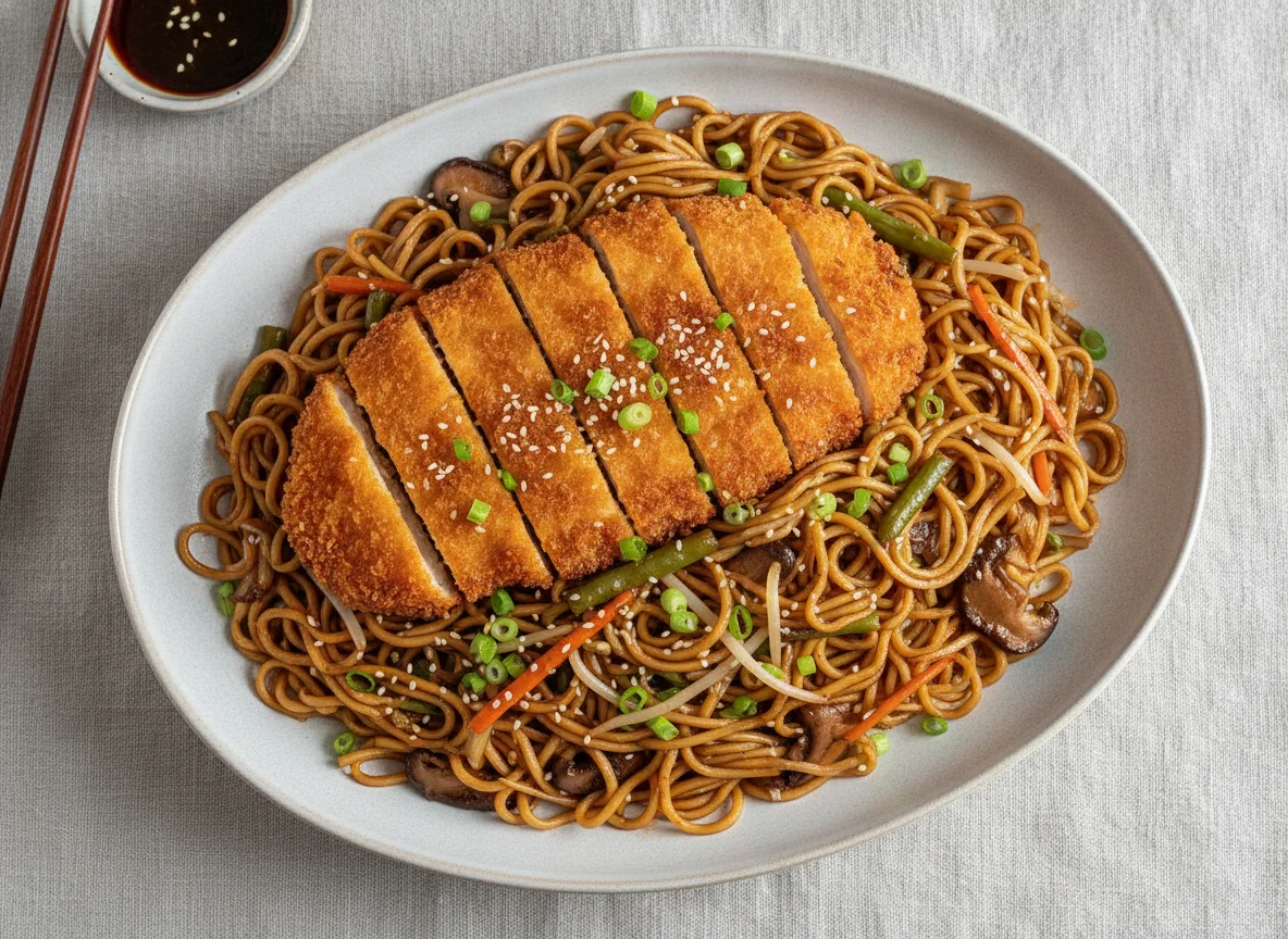 Chicken Katsu Yakisoba photo