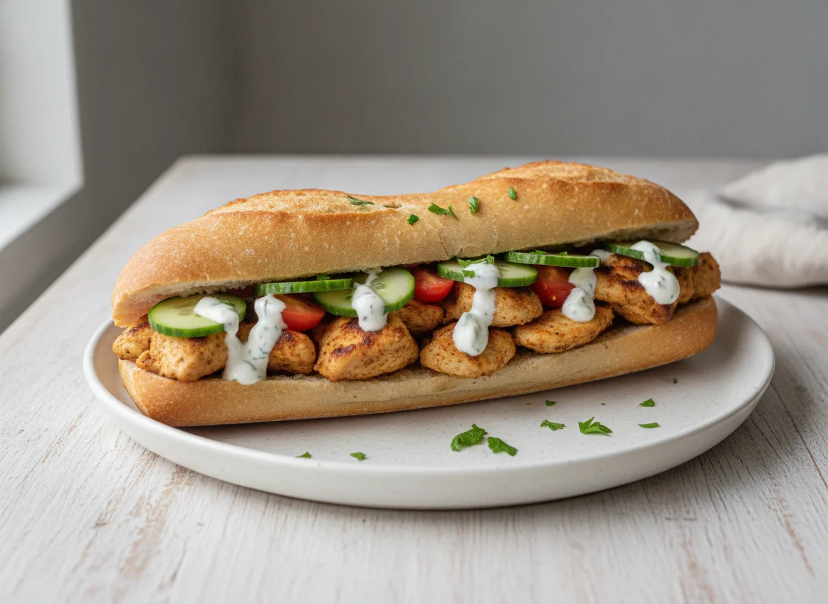 Chicken Kebab Baguette photo
