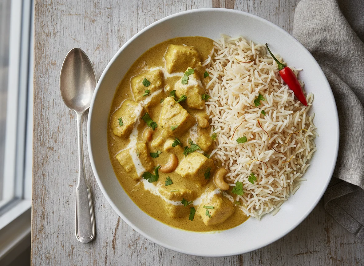 Chicken Korma with Basmati Rice photo