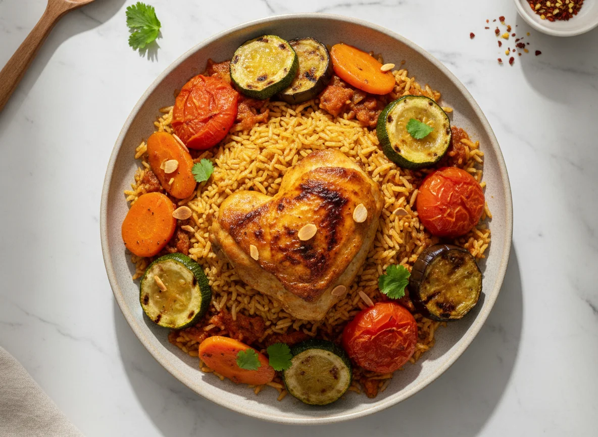 Chicken Machboos with Vegetables photo