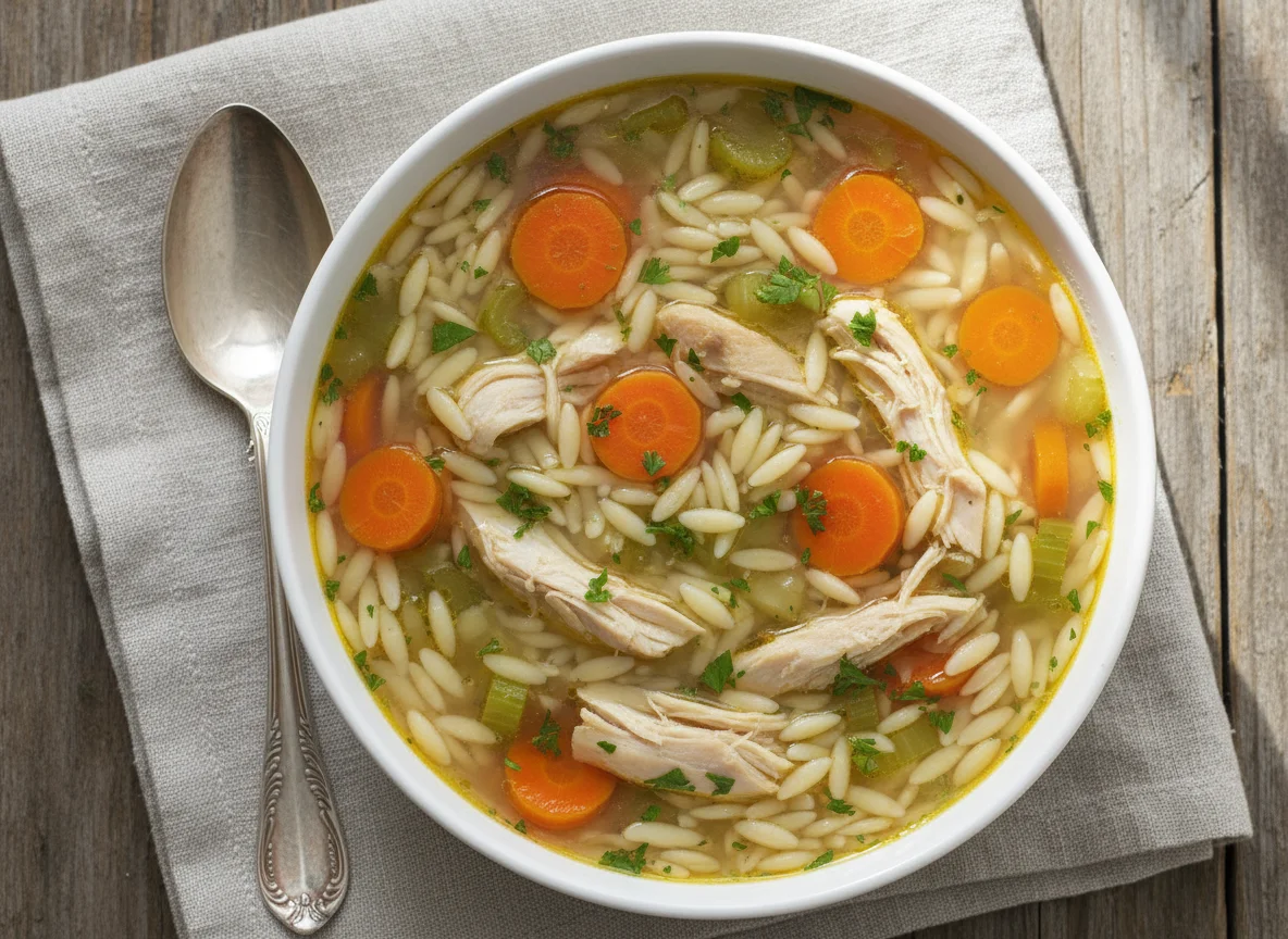 Chicken Noodle Soup with Orzo photo