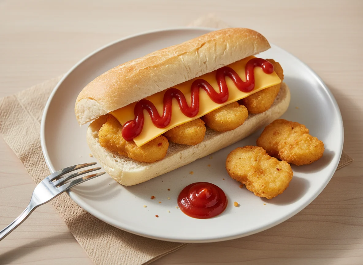 Chicken Nugget and Cheese Roll photo
