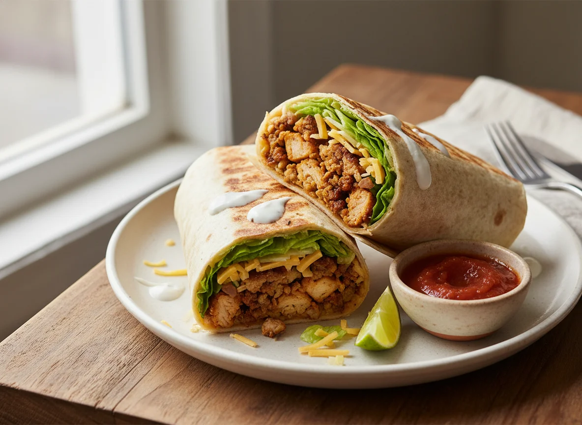Chicken or Beef Burrito/Wrap photo