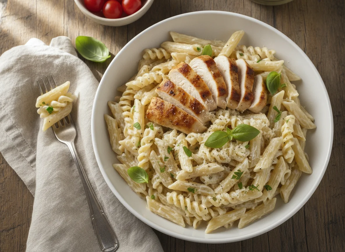 Chicken Penne Alfredo photo